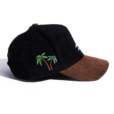 Paradise LA Corduroy Hat - Black/Brown