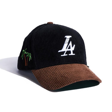 Paradise LA Corduroy Hat - Black/Brown