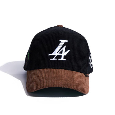 Paradise LA Corduroy Hat - Black/Brown