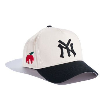 NY Hat - Cream/Black