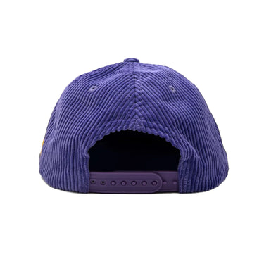 LA Don't Trip Fat Corduroy Snapback Hat - Purple